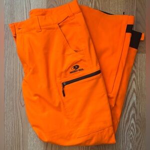 Mossy Oak Men's Vibrant Orange Cargo Hunting Pants size L